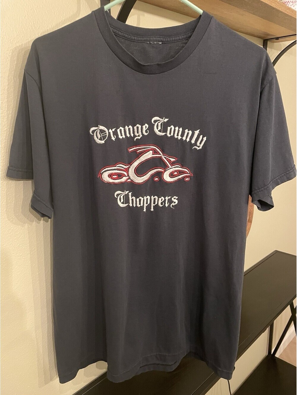 Vintage Orange County Choppers Embroidered T Shirt Men's Size M, Black